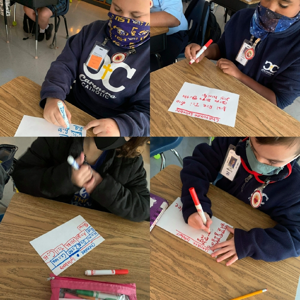 fourth grade creating Cherokee syllabary