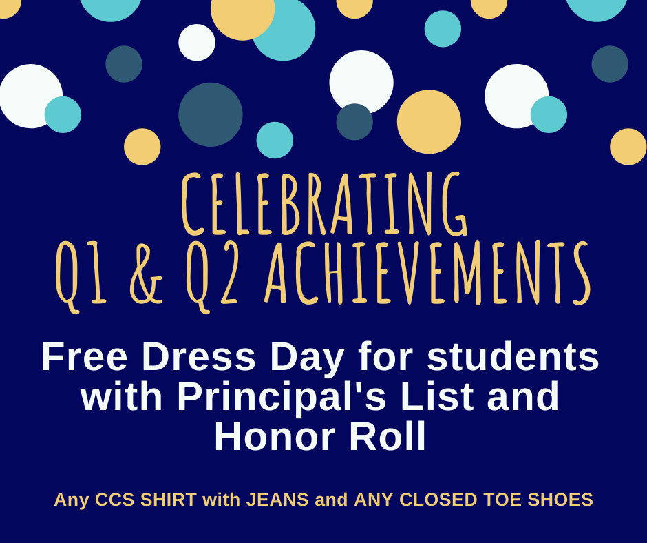 free dress for principals list/honor roll 