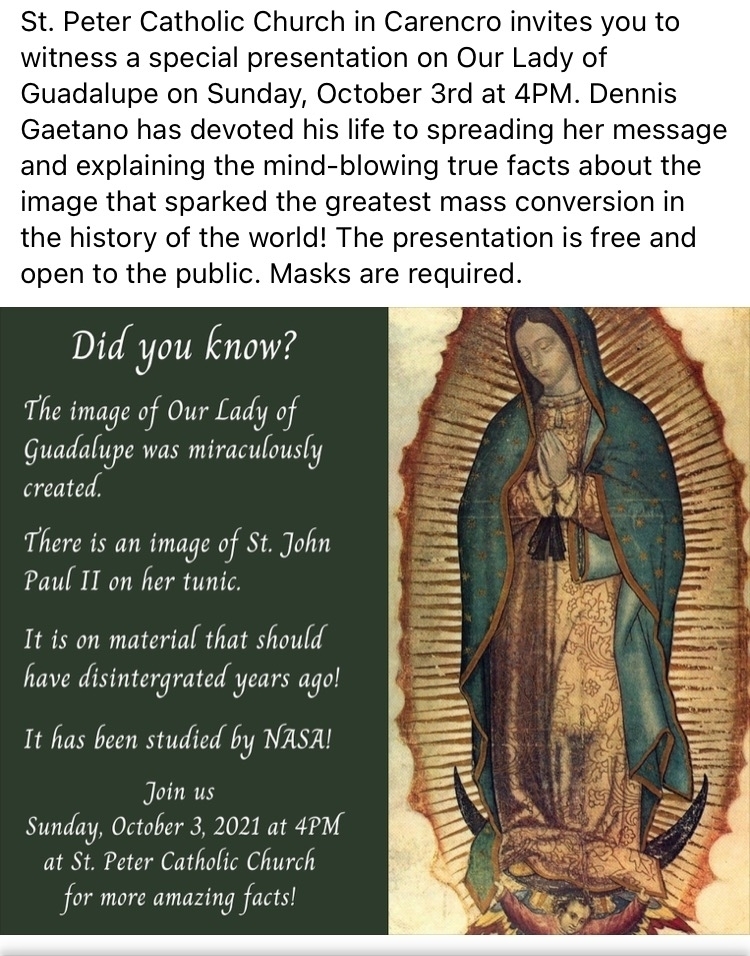 our lady of Guadalupe 